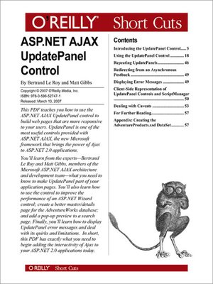 cover image of ASP.NET AJAX UpdatePanel Control